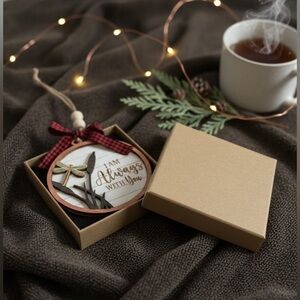 NIB Wooden Dragonfly Memorial Ornament I Am Always With You Sympathy Gift